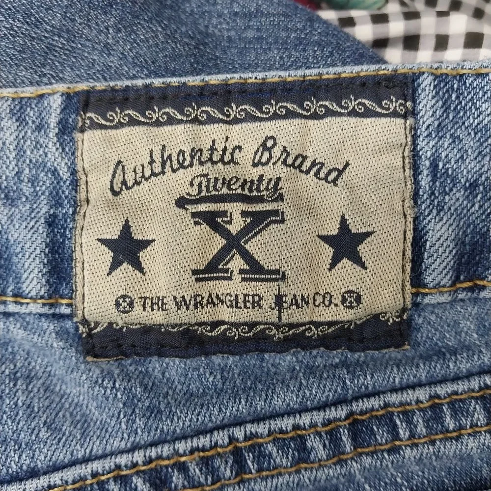 1018 Size 13/14 Wrangler 20X Style Upcycled Stretch Bell-Bottoms - Picture 7 of 7